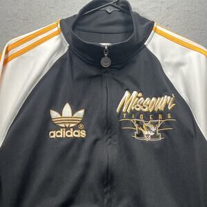 Adidas Missouri Tigers Track Jacket Black Gold Medium Trefoil